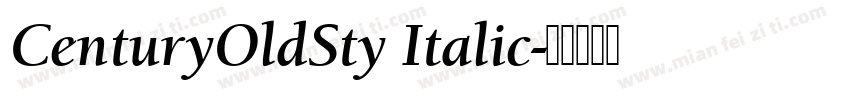 CenturyOldSty Italic字体转换